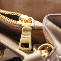 Prada Vitello Shine Leather Tote Bag – Beige