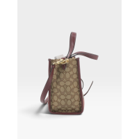 Coach Signature Tote – Brown & Burgundy