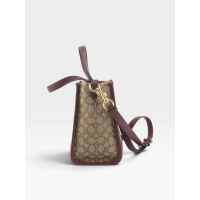 Coach Signature Tote – Brown & Burgundy