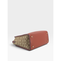 Coach Signature Tote – Brown & Burgundy