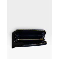 Prada Saffiano Leather Long Wallet – Navy Blue