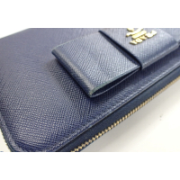 Prada Saffiano Leather Long Wallet – Navy Blue