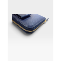 Prada Saffiano Leather Long Wallet – Navy Blue