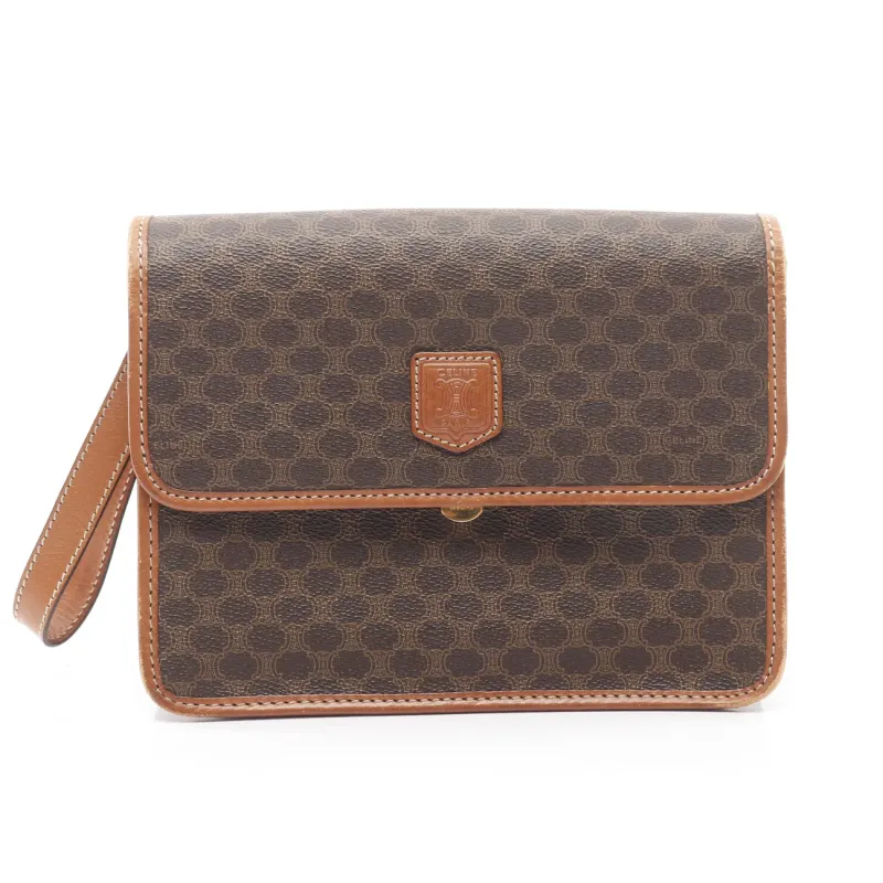 CELINE Macadam Clutch – Brown