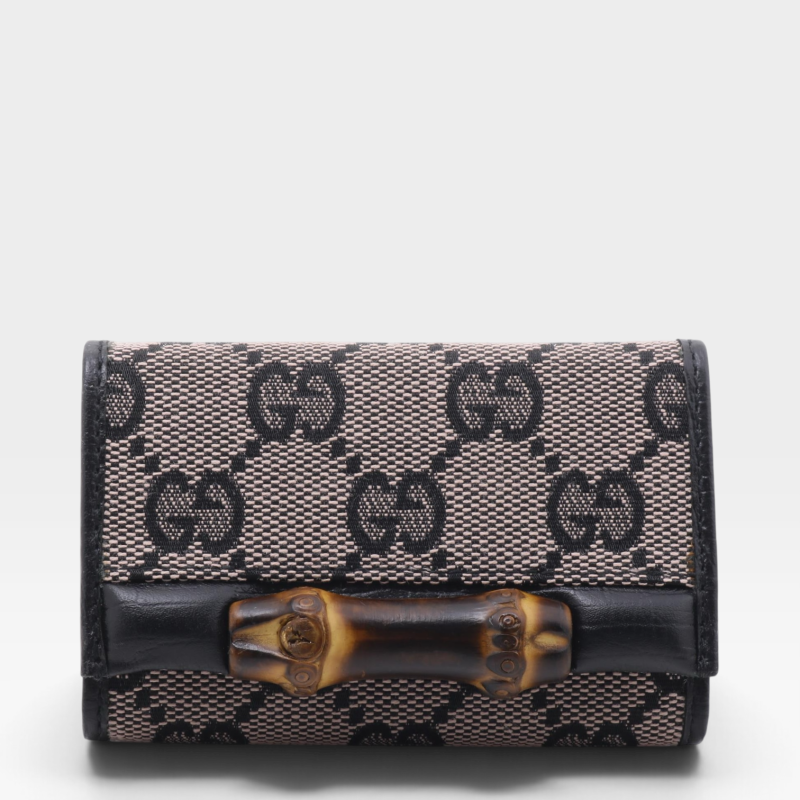 Gucci GG Canvas Bamboo 6-Key Case